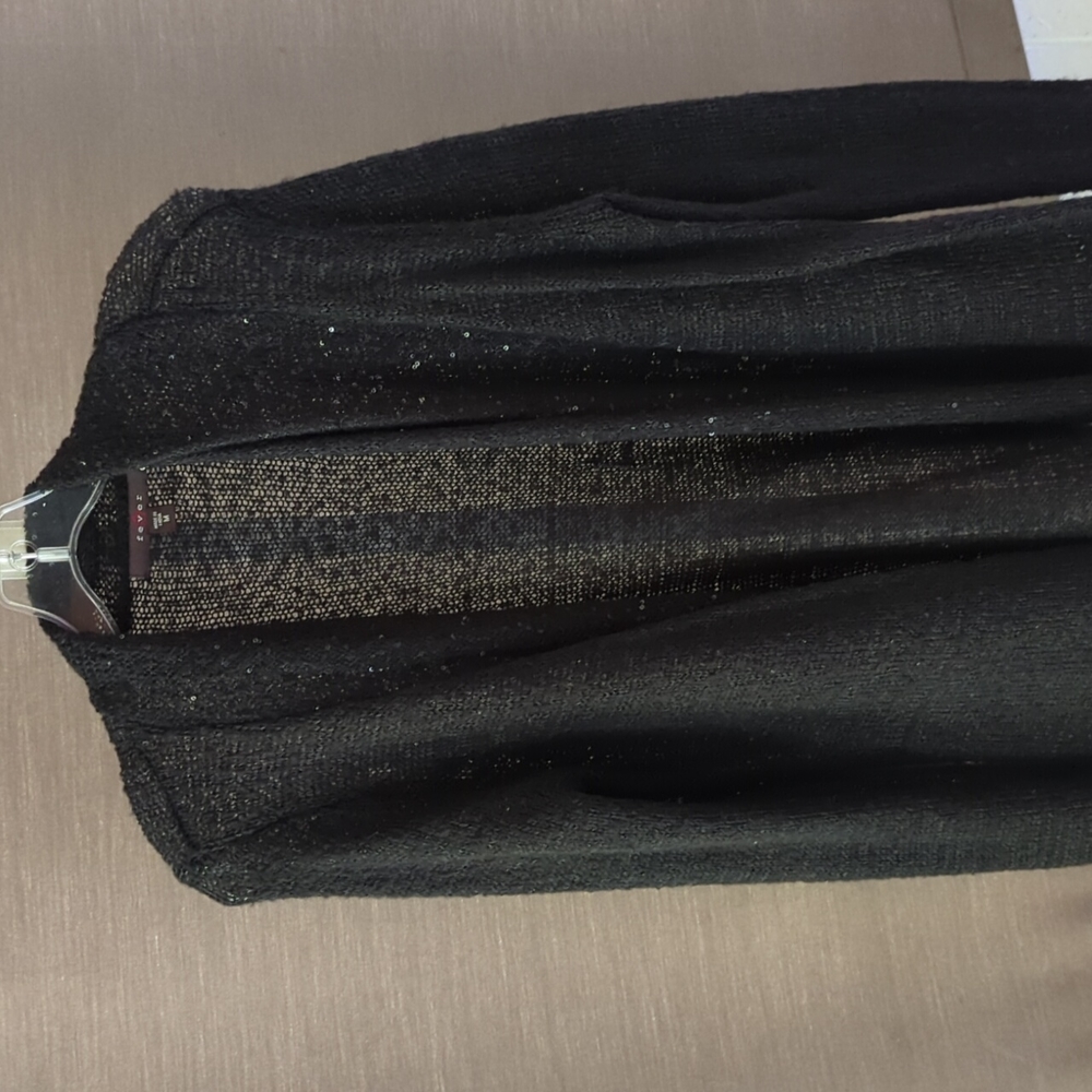 Fever brand black cardigan with iridescent sequins size M
